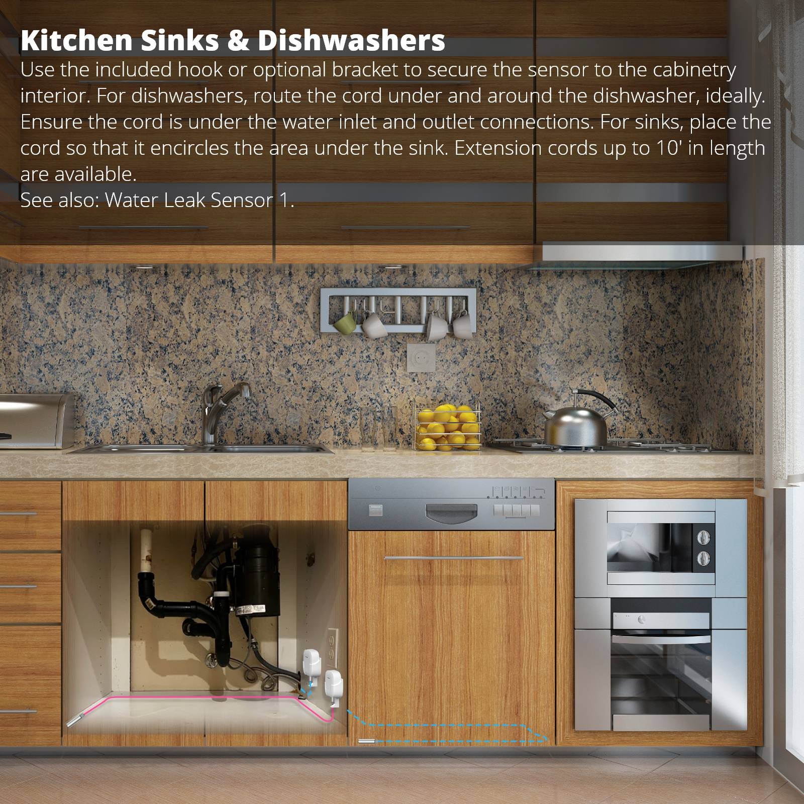 Gallery Dishwasher leak sensors YoLink